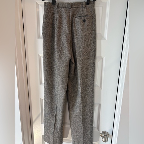 Saks 5th Avenue Wool Cashmere Pants straight leg Women's 2 Gray tailored refined - Picture 7 of 13